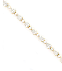 Pear and Round diamond tennis bracelet