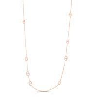 Rose gold Diamond Mariner Chain