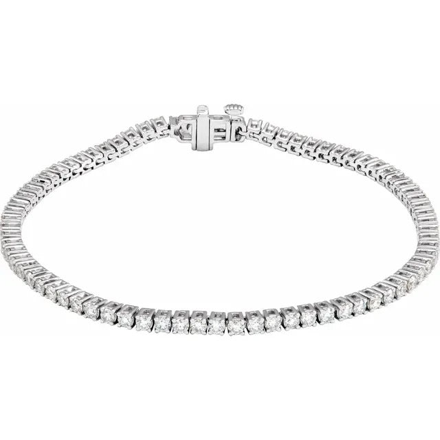 14K Lab-Grown Diamond Tennis Bracelets