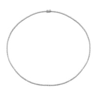 3 Prong Set UN-FLIPABLE Tennis Necklace