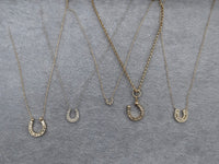 5 diamond horseshoe necklaces