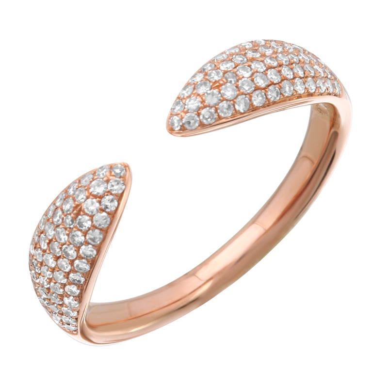 Diamond Pave Claw Ring- Large