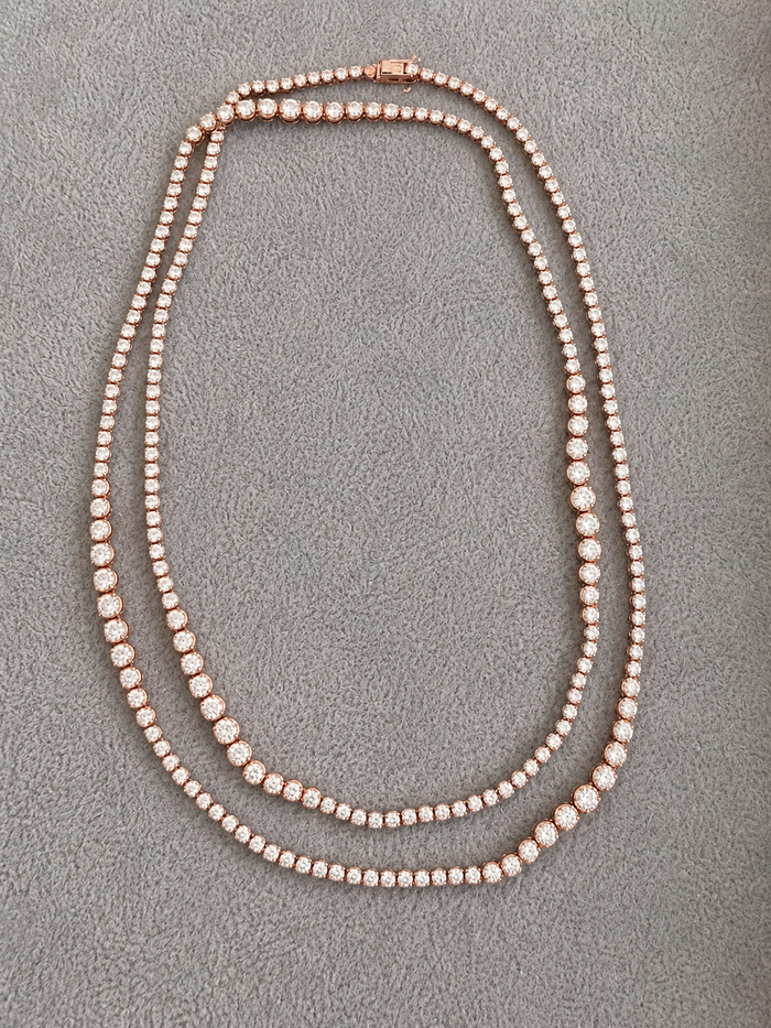 Rose Riviera 32” Tennis Necklace
