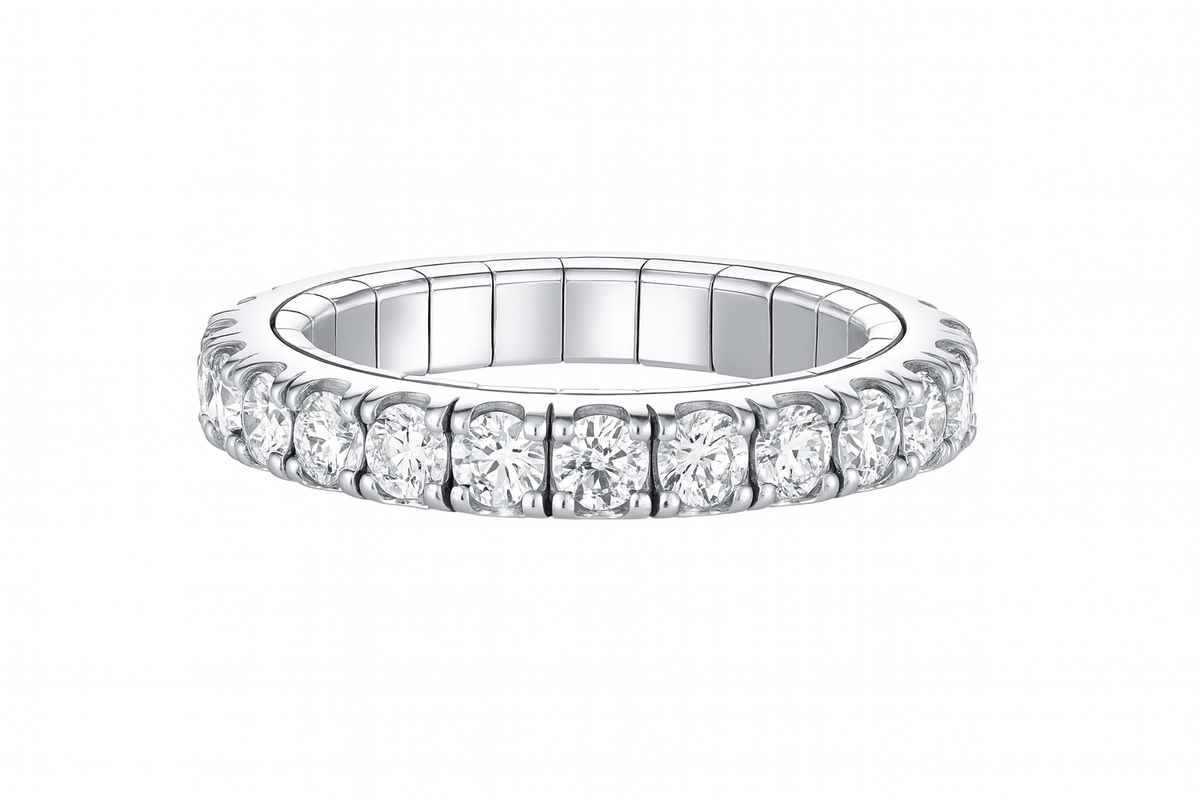 Flexible Diamond Eternity Band