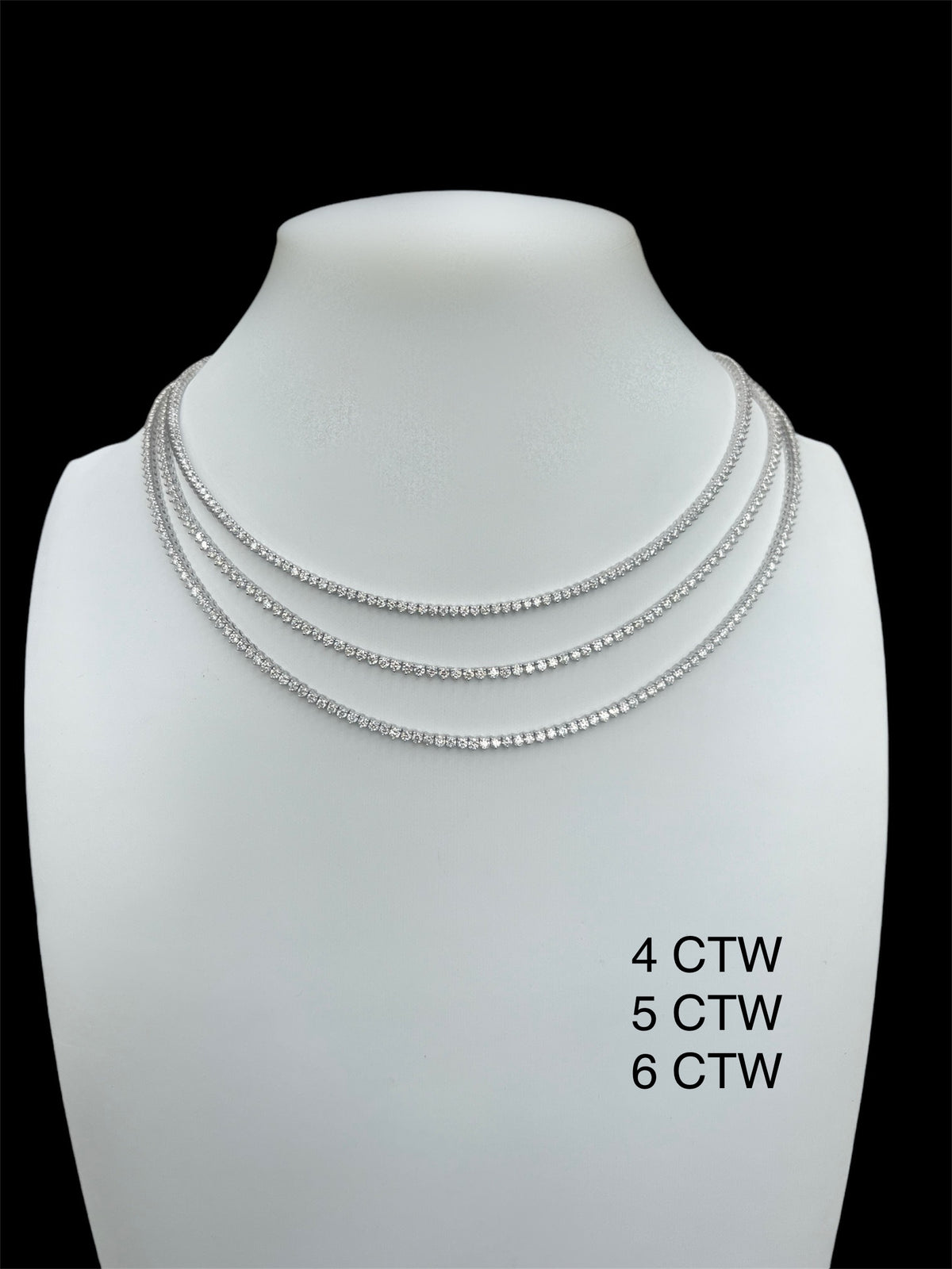 3 Prong Set UN-FLIPABLE Tennis Necklace