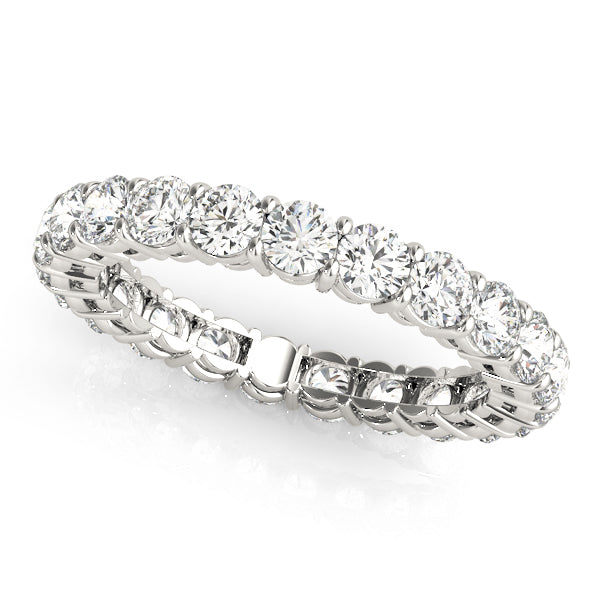 Round Diamond White Gold Eternity Band
