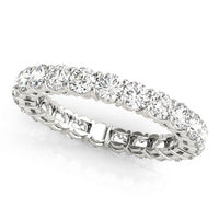 Round Diamond White Gold Eternity Band