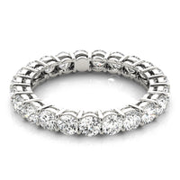Round Diamond White Gold Eternity Band