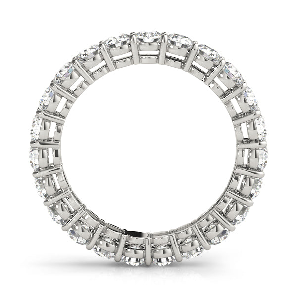 Round Diamond White Gold Eternity Band
