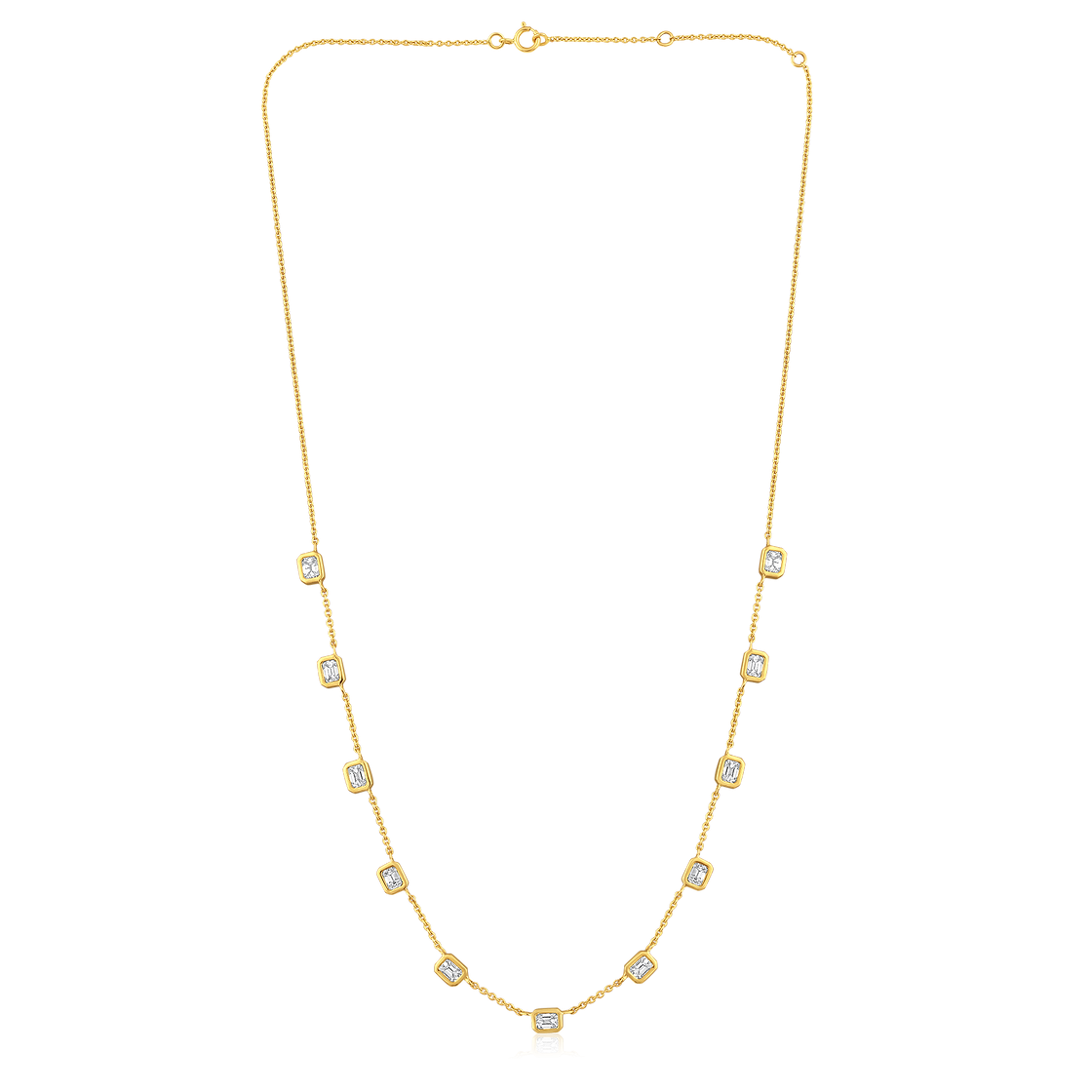 Sloane Bezel Bet Emerald Necklace