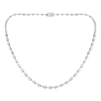 Madyson Oval Tennis Necklace