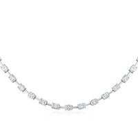 Madyson Oval Tennis Necklace