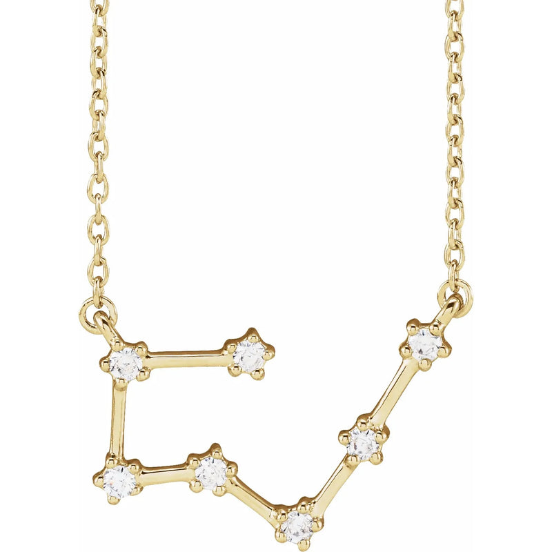 Zodiac Constellation Diamond Necklace