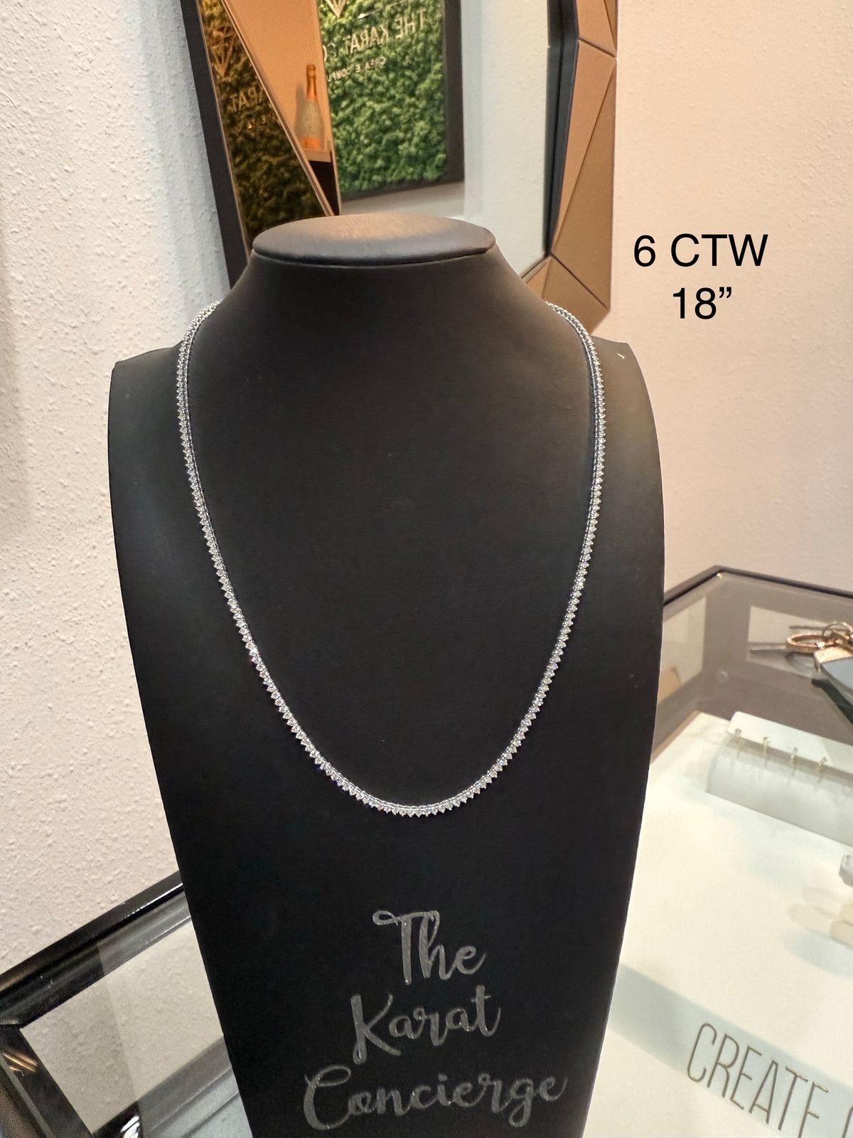 3 Prong Set UN-FLIPABLE Tennis Necklace