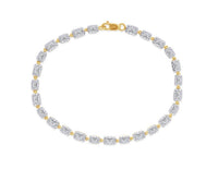 Georgian Emerald Cut Lab Grown Diamond Tennis Bracelet