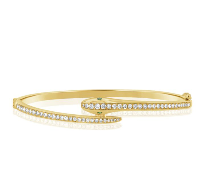 Diamond Snake Bangle
