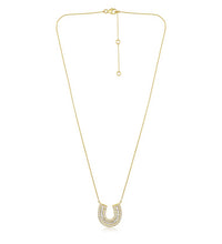Diamond horseshoe necklace