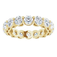 Round Diamond Yellow Gold Eternity Band