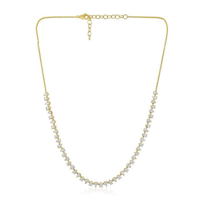 Meridian Pear Shaped Tennis Necklace