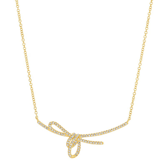 Signature Bow Diamond Necklace