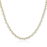 Meridian Pear Shaped Tennis Necklace