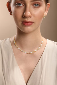 Meridian Pear Shaped Tennis Necklace