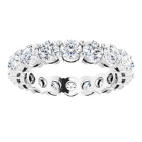 Round Diamond White Gold Eternity Band