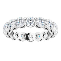 Round Diamond White Gold Eternity Band