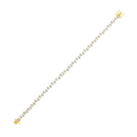 Meridian Alternating Pear Shaped Diamond Tennis Bracelet