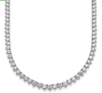 3 Prong Set UN-FLIPABLE Tennis Necklace
