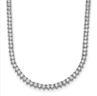 3 Prong Set UN-FLIPABLE Tennis Necklace