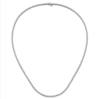 3 Prong Set UN-FLIPABLE Tennis Necklace
