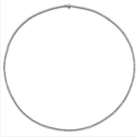 3 Prong Set UN-FLIPABLE Tennis Necklace