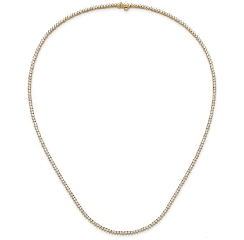 3 Prong Set UN-FLIPABLE Tennis Necklace