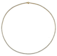 3 Prong Set UN-FLIPABLE Tennis Necklace