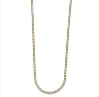 3 Prong Set UN-FLIPABLE Tennis Necklace