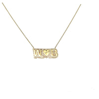 Pave Diamond Initial Necklace