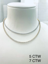 3 Prong Set UN-FLIPABLE Tennis Necklace