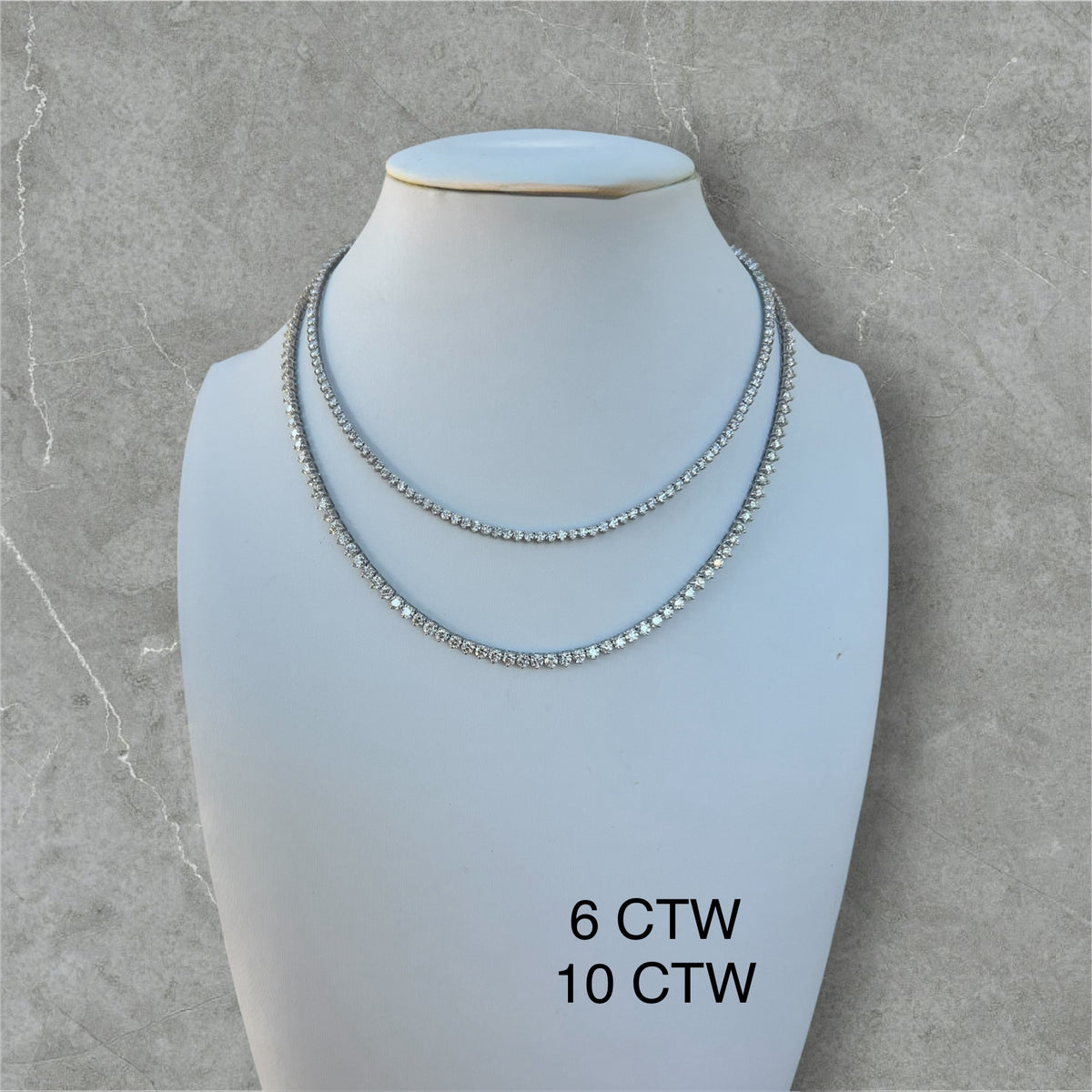 3 Prong Set UN-FLIPABLE Tennis Necklace