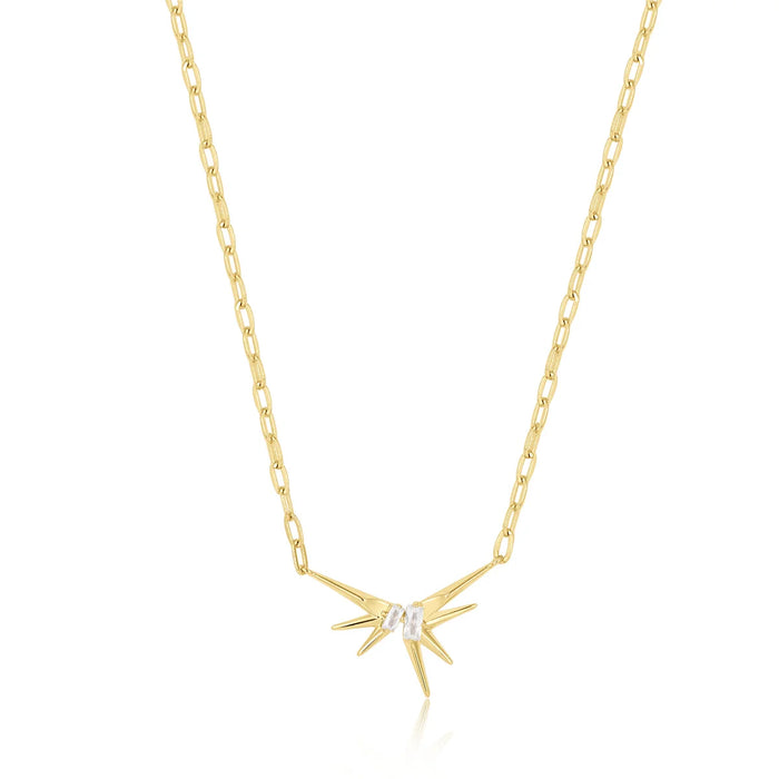 Gold Sparkle Spike Pendant