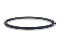 The Karat Concierge black diamond bangle featuring .66 CTW pave diamonds set in sleek black rhodium with double latch.