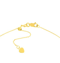 The Karat Concierge gold lariat necklace featuring a sliding bolo adjustment, delicate chain, and lobster clasp.