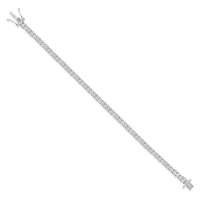 The Karat Concierge 14K white gold tennis bracelet featuring 8.6 carat oval diamonds set in a secure 7-inch design.