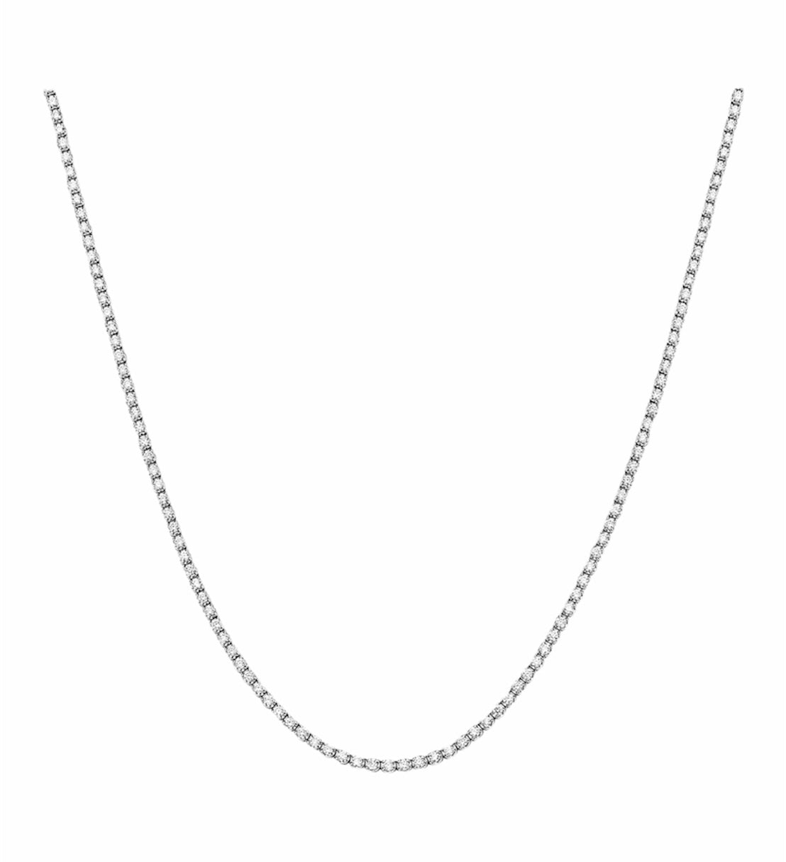 3.3 CTW white gold Tennis Necklace
