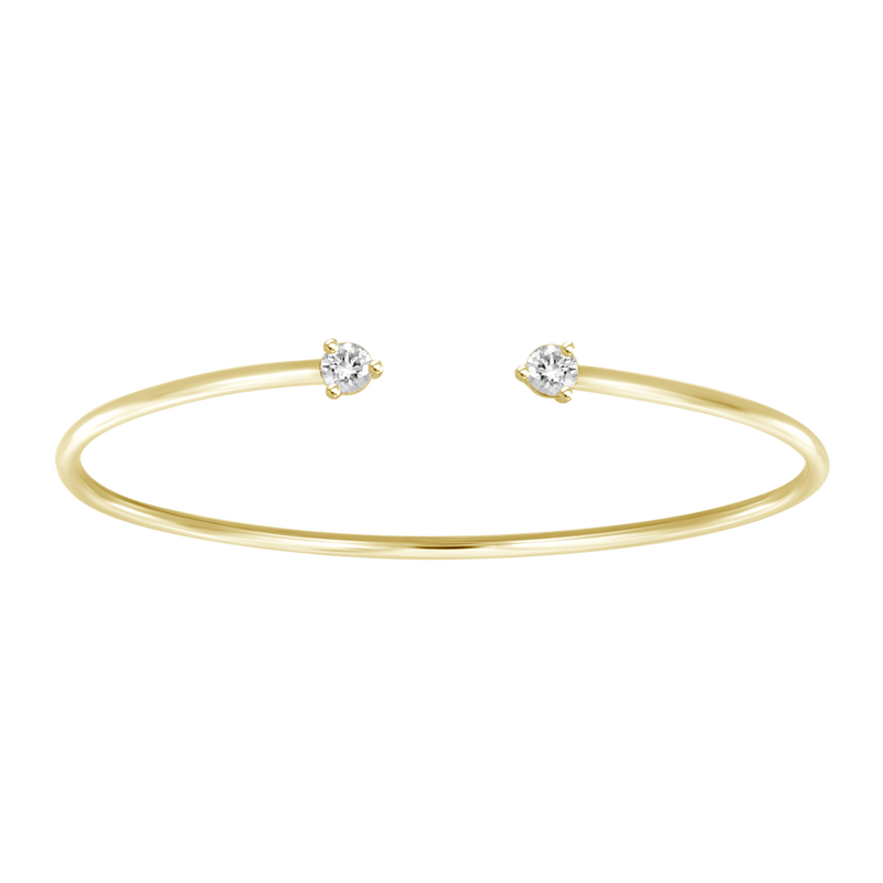 18K yellow gold bangle