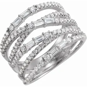 White gold diamond ring