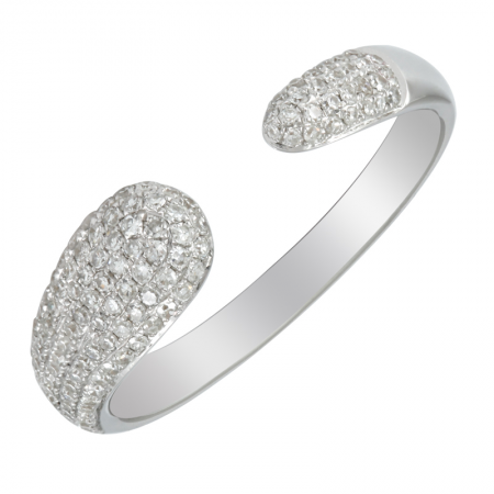 Pave Wrap Ring white gold
