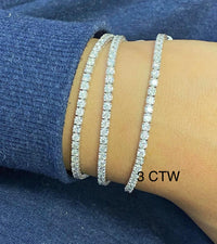 14K Gold Tennis bracelet 3 CTW