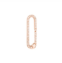 Rose gold charm with diamonds