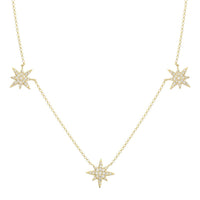 Starburst Necklace yellow gold